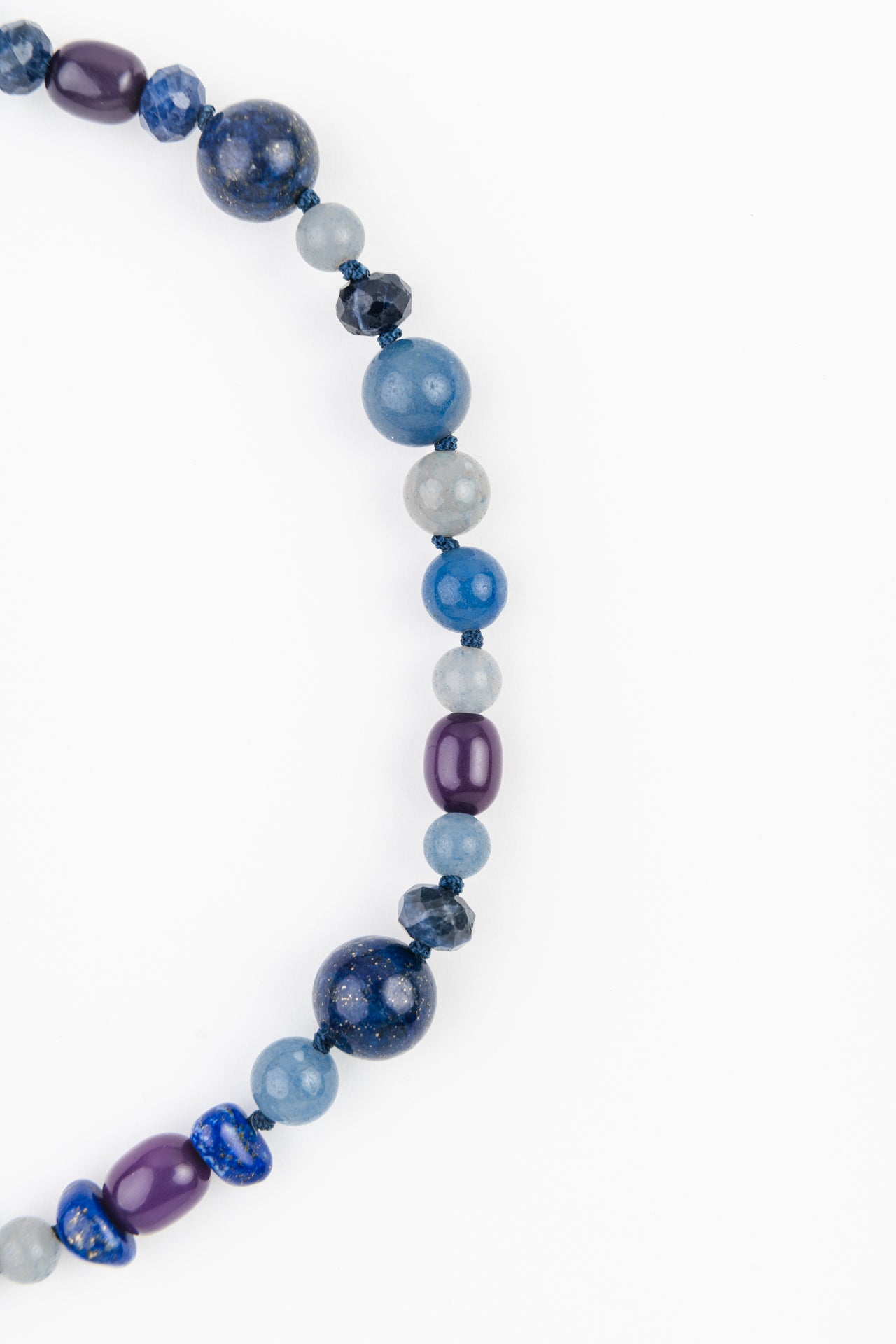 WEB63 Dog Collar Semi-Precious Stones