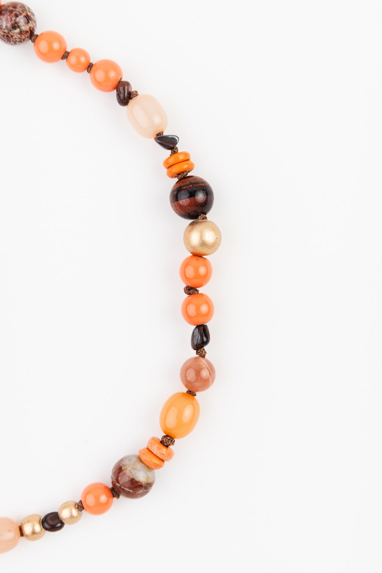 WEB57 Dog Collar Semi-Precious Stones
