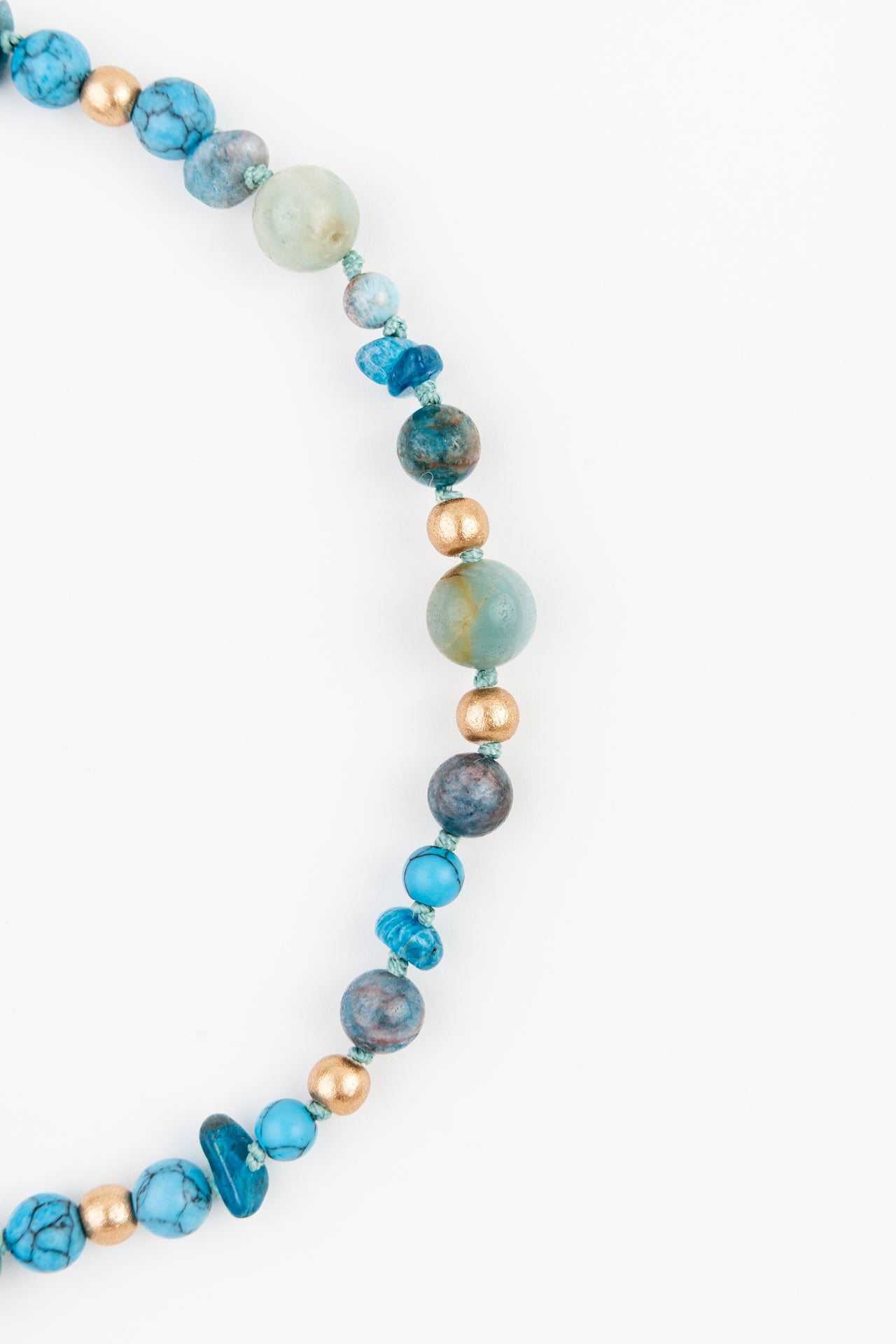 WEB54 Dog Collar Semi-Precious Stones