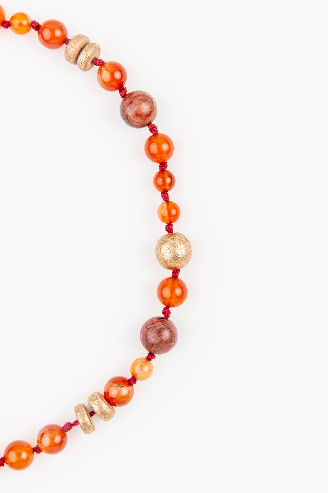 WEB62 Dog Collar Semi-Precious Stones