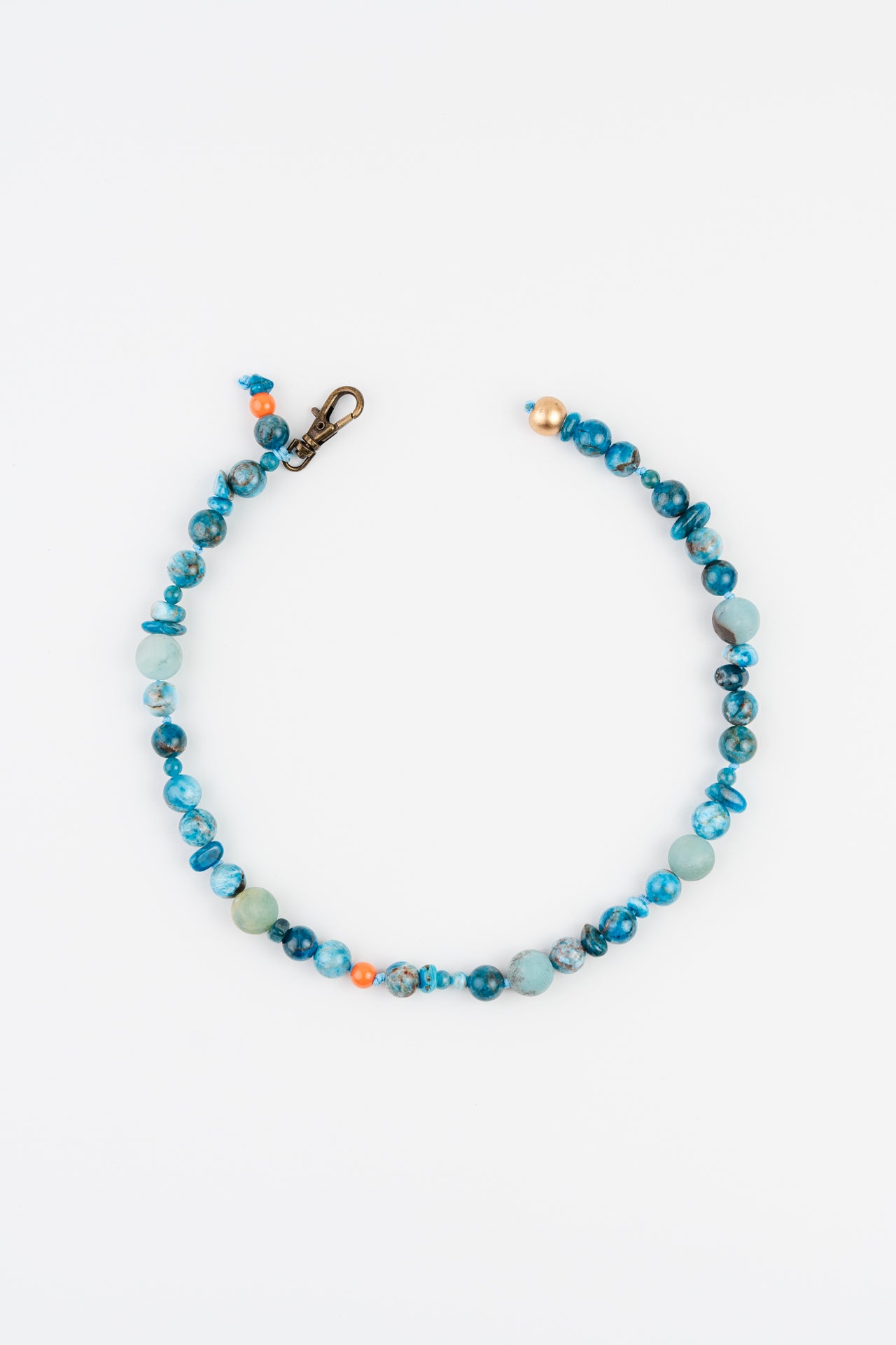 WEB1 Dog Collar Semi-Precious Stones