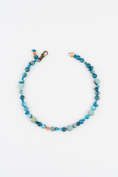 WEB1 Dog Collar Semi-Precious Stones