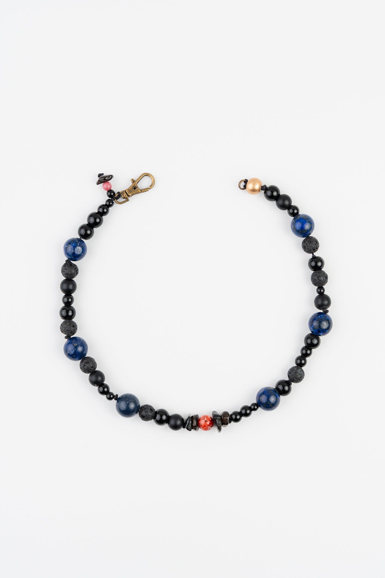 WEB12 Dog Collar Semi-Precious Stones