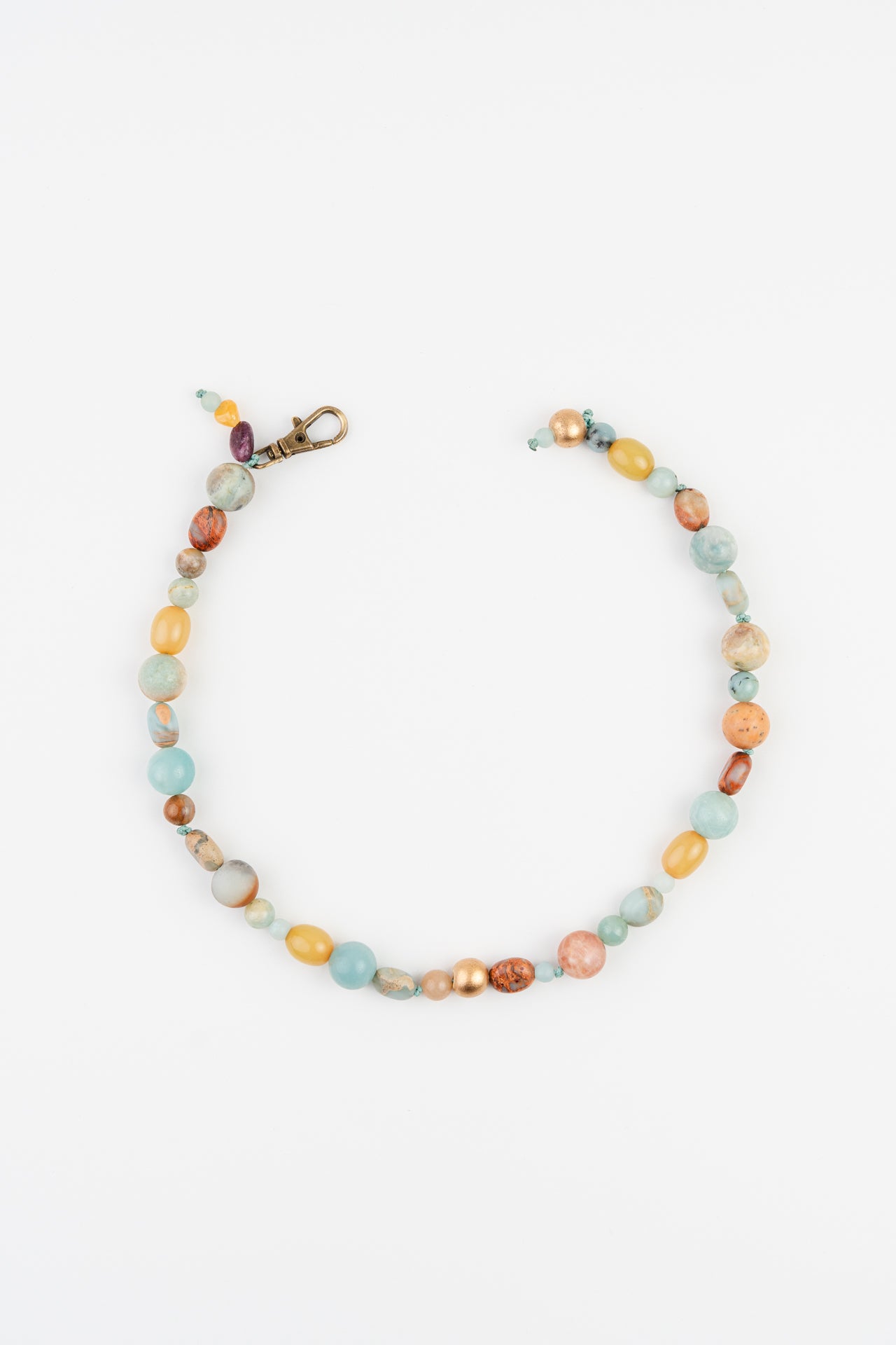 WEB16 Dog Collar Semi-Precious Stones