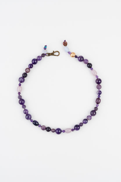 WEB2 Dog Collar Semi-Precious Stones
