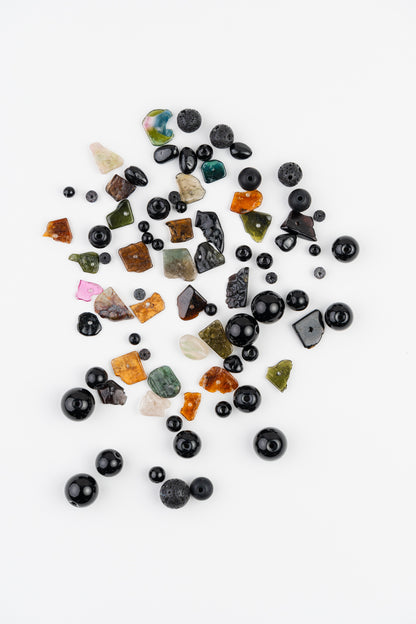 WEB12 Dog Collar Semi-Precious Stones