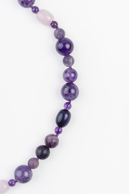 WEB2 Dog Collar Semi-Precious Stones