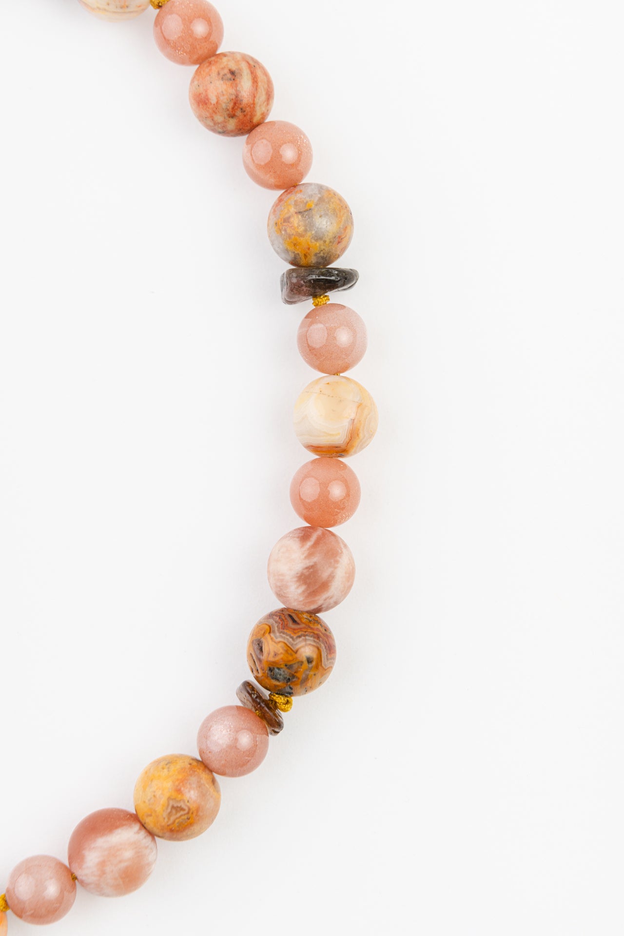 WEB8 Dog Collar Semi-Precious Stones