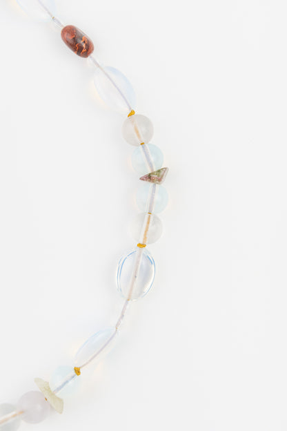 WEB11 Dog Collar Semi-Precious Stones